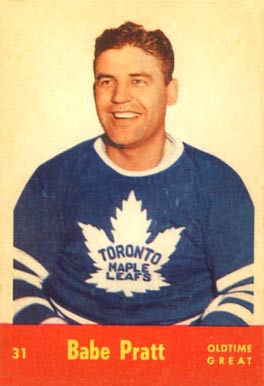 1955 Parkhurst Quaker Oats Babe Pratt #31 Hockey Card