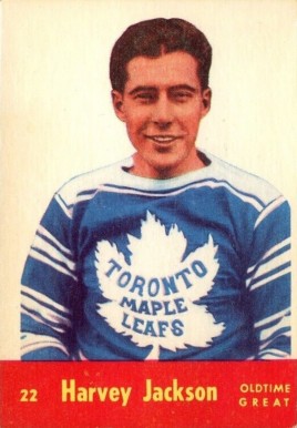 1955 Parkhurst Quaker Oats Harvey Jackson #22 Hockey Card