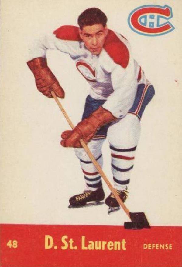 1955 Parkhurst Quaker Oats Dollard St. Laurent #48 Hockey Card