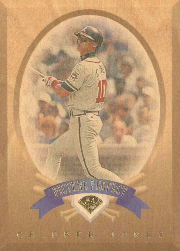 1996 Leaf Picture Perfect Chipper Jones #5 Baseball Card