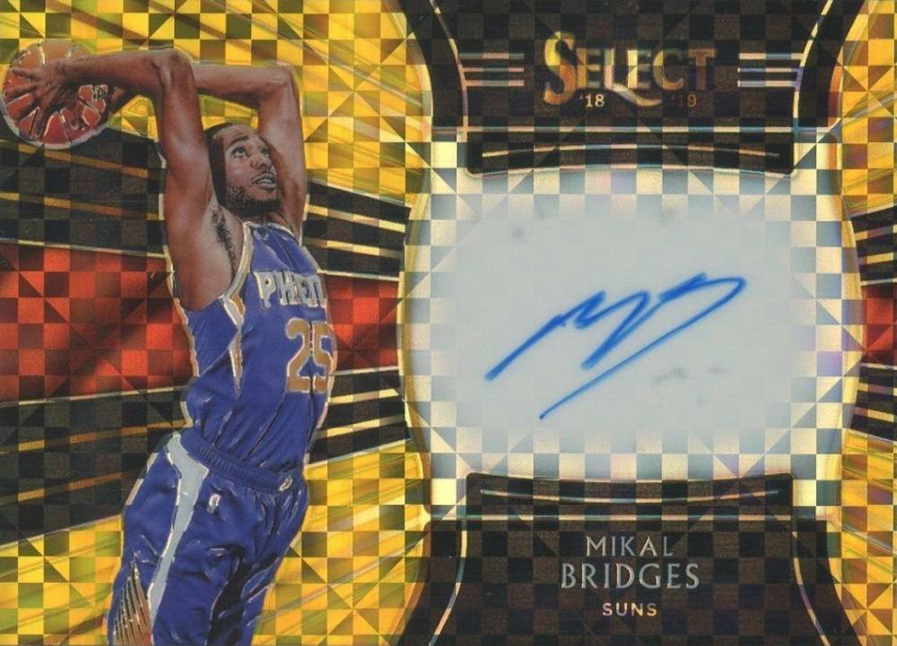 2018 Panini Select Rookie Signatures Mikal Bridges #MKB Basketball Card