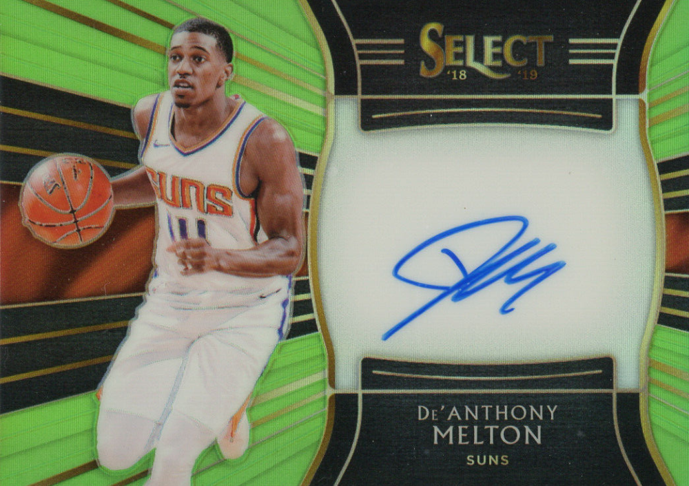 2018 Panini Select Rookie Signatures DE'Anthony Melton #DML Basketball Card