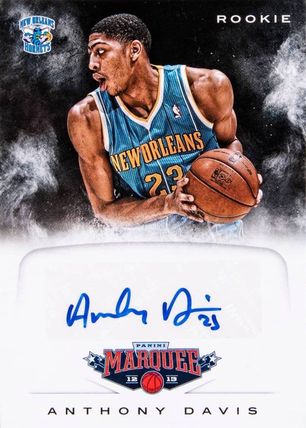 2012 Panini Marquee Rookie Signatures Anthony Davis #2 Basketball Card