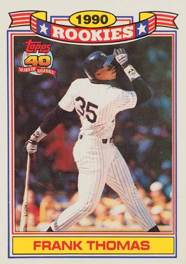 1991 Topps Glossy Rookies Frank Thomas #28 Baseball Card