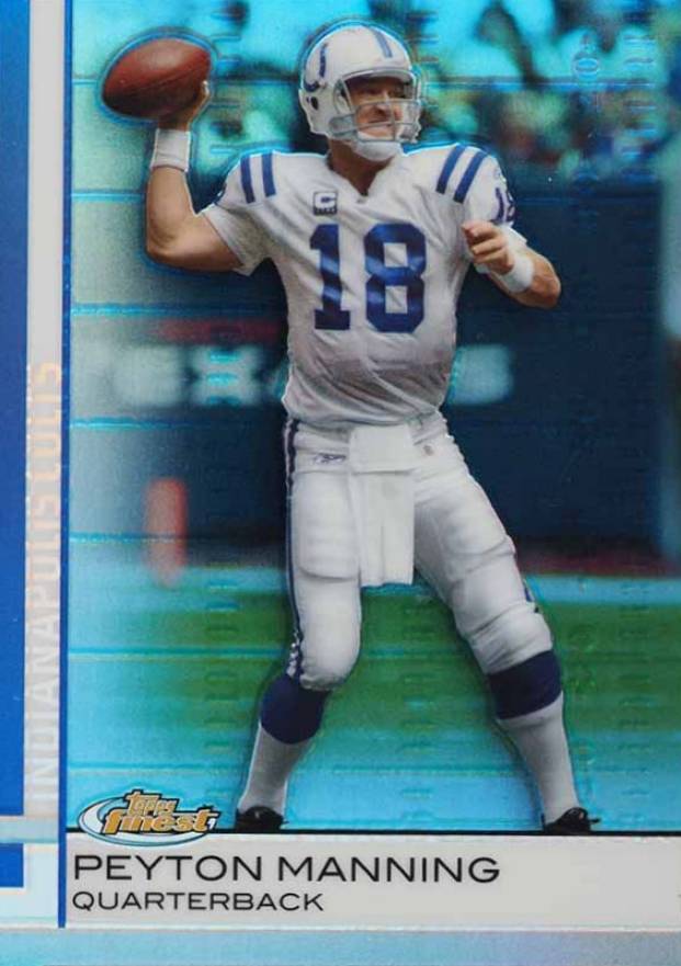 2009 Finest Peyton Manning #60 Football Card