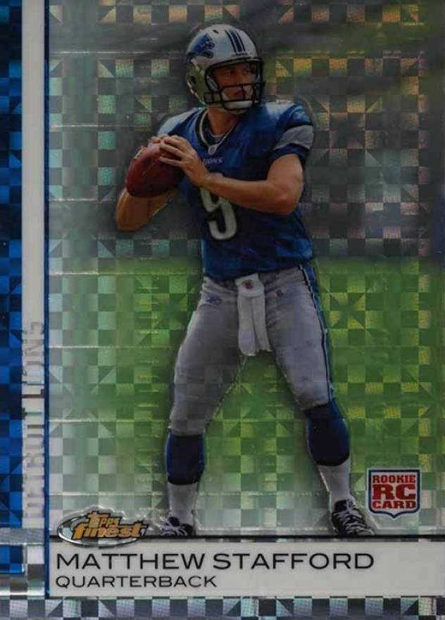 2009 Finest Matthew Stafford #100 Football Card