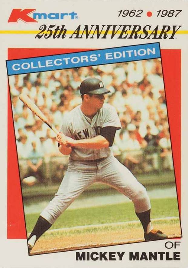 1987 K-Mart Mickey Mantle #5 Baseball Card