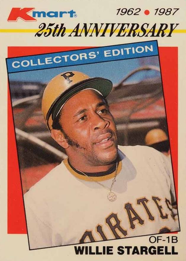 1987 K-Mart Willie Stargell #22 Baseball Card