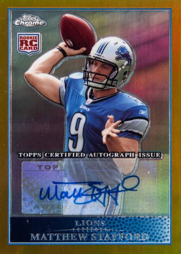 2009 Topps Chrome Matthew Stafford #TC210 Football Card