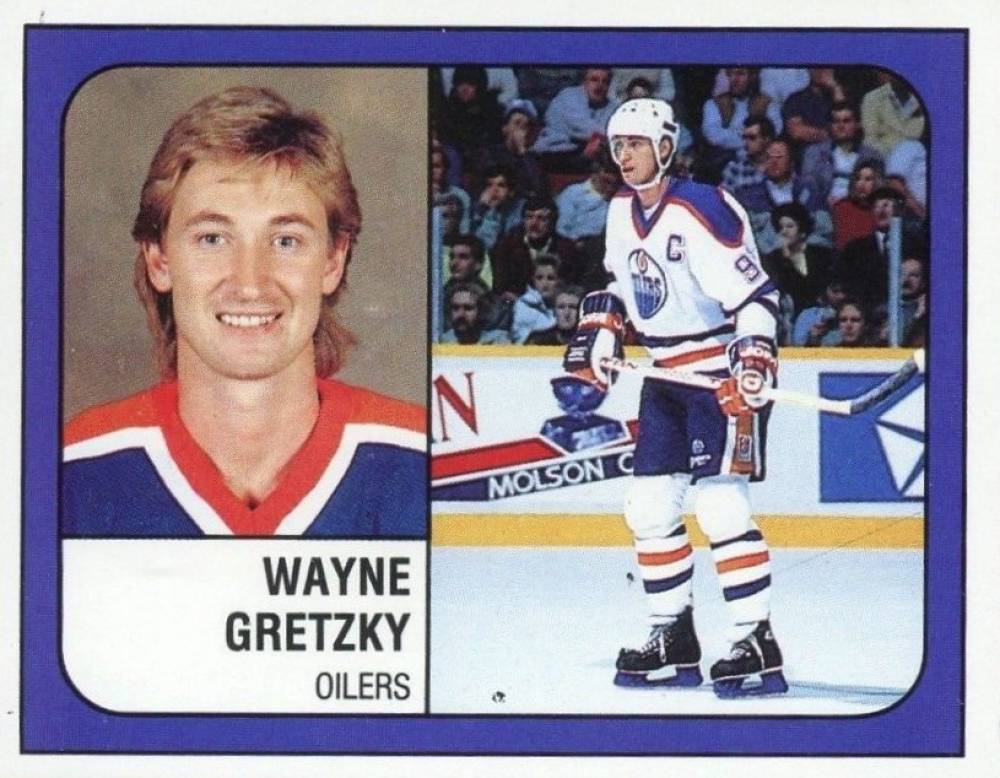 1988 Panini Stickers Wayne Gretzky #58 Hockey Card