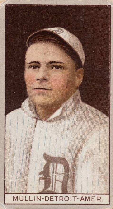 1912 Brown Backgrounds Common back George Mullin # Baseball Card