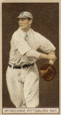 1912 Brown Backgrounds Common back William McKechnie # Baseball Card