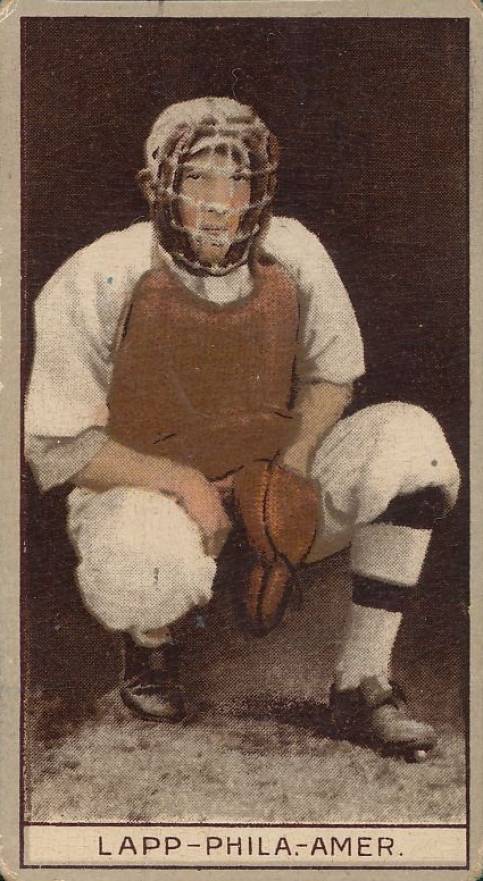 1912 Brown Backgrounds Common back Jack Lapp # Baseball Card