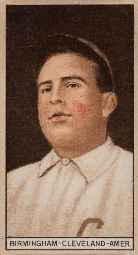 1912 Brown Backgrounds Common back BIRMINGHAM-CLEVELAND-AMER. # Baseball Card