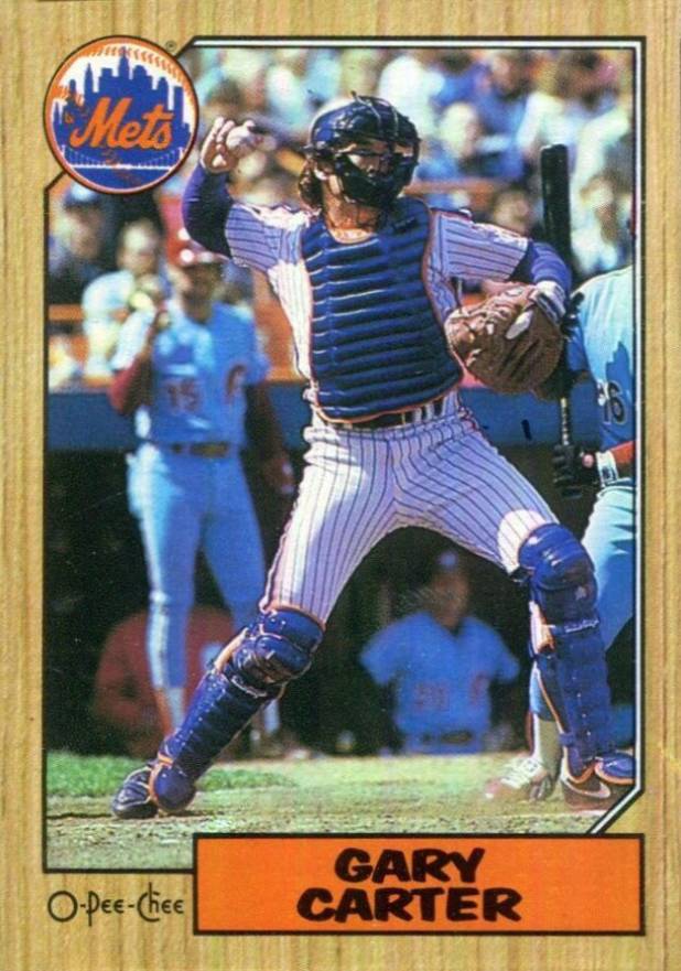 1987 O-Pee-Chee Gary Carter #20 Baseball Card
