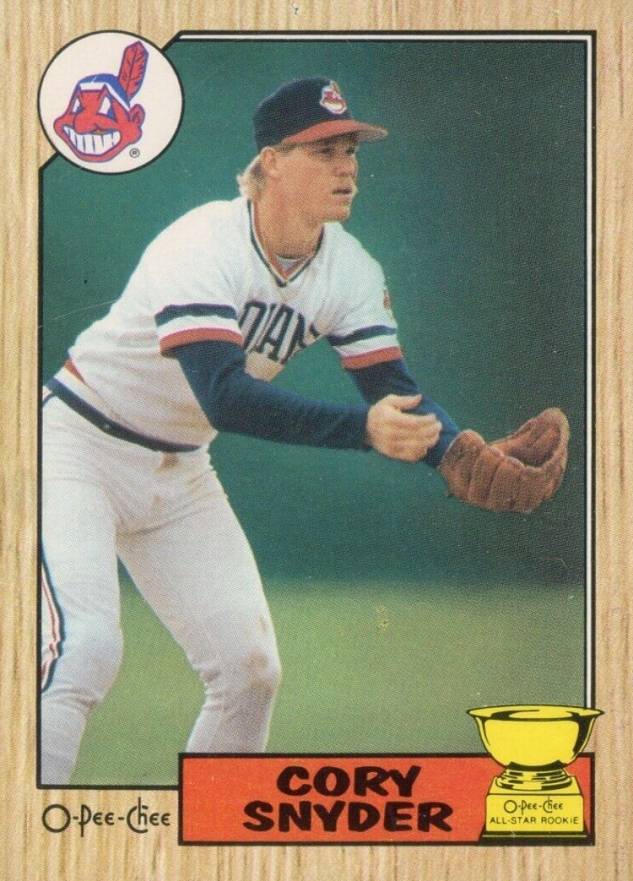 1987 O-Pee-Chee Cory Snyder #192 Baseball Card