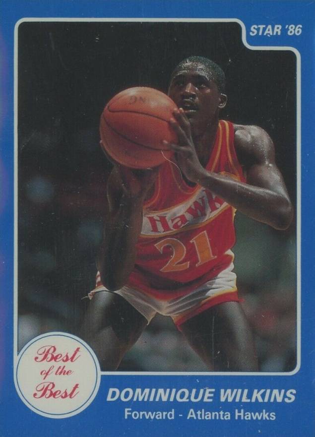 1986 Star Best Of The Best Dominique Wilkins #14 Basketball Card