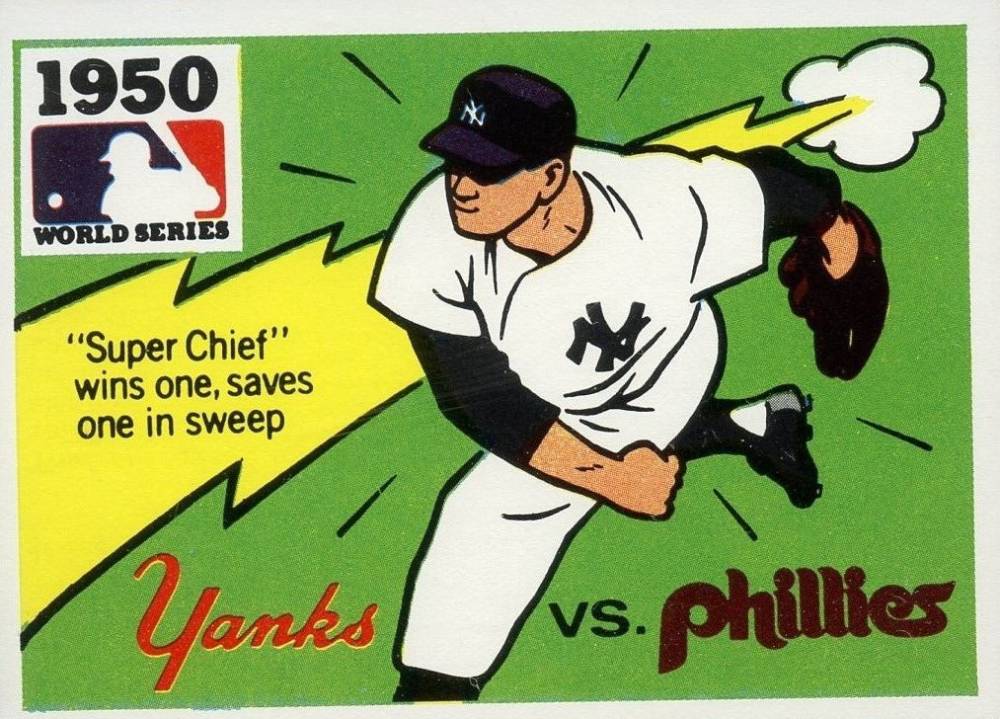 1971 Fleer World Series (Black Back) 1950 Yankees vs. Phillies #48 Baseball Card