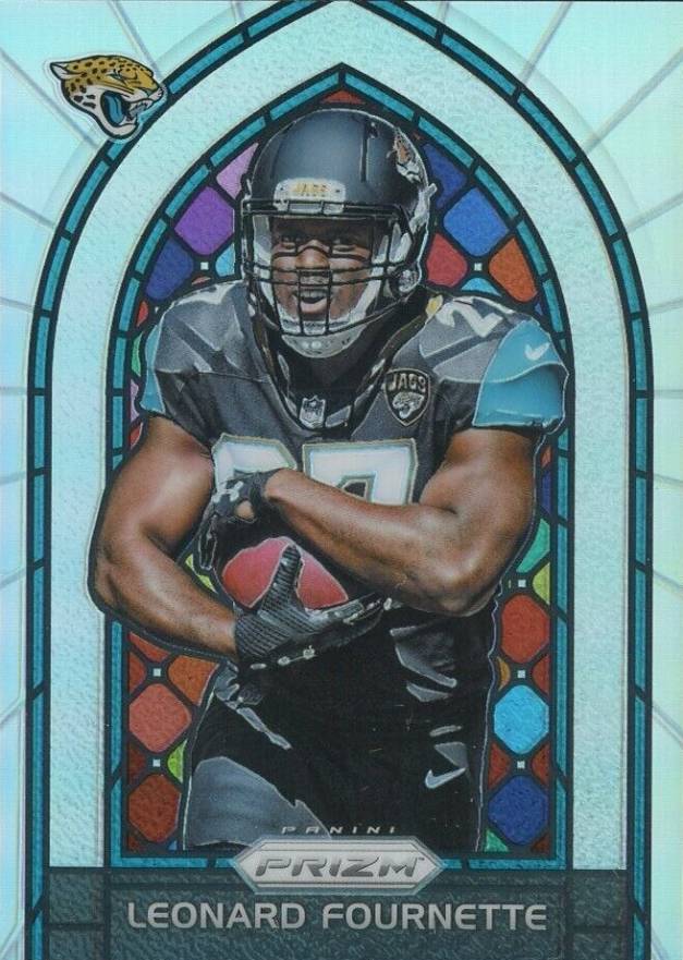 2017 Panini Prizm Stained Glass Leonard Fournette #7 Football Card