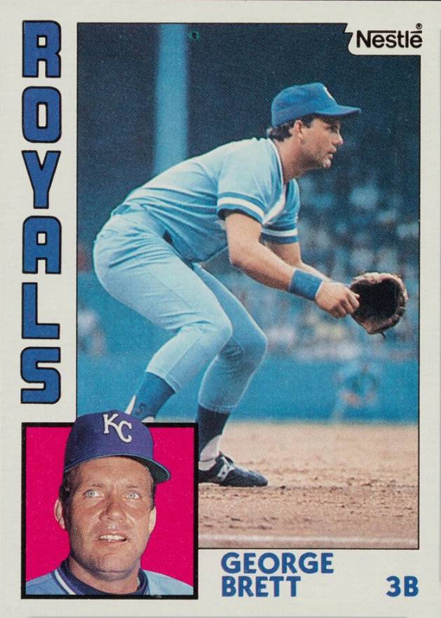 1984 Topps Nestle Hand Cut George Brett #500 Baseball Card