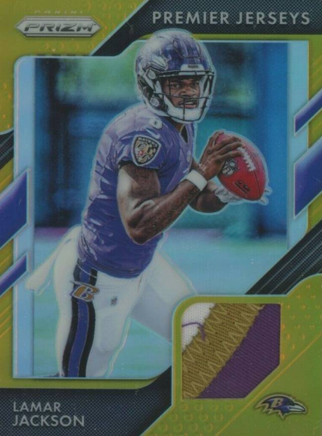 2018 Panini Prizm Premier Jerseys Lamar Jackson #PP-12 Football Card