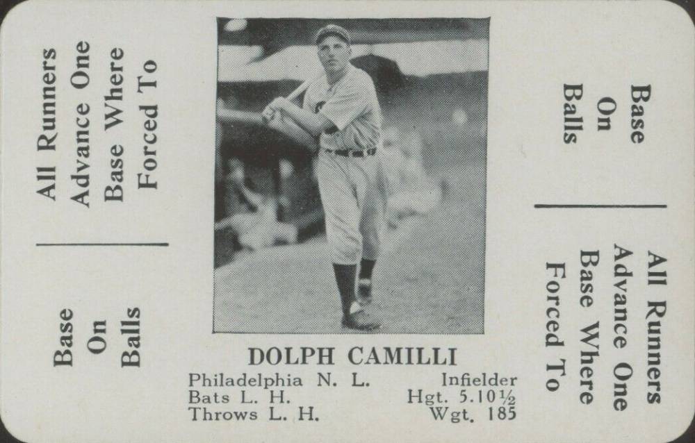 1936 S & S Game Dolph Camilli # Baseball Card