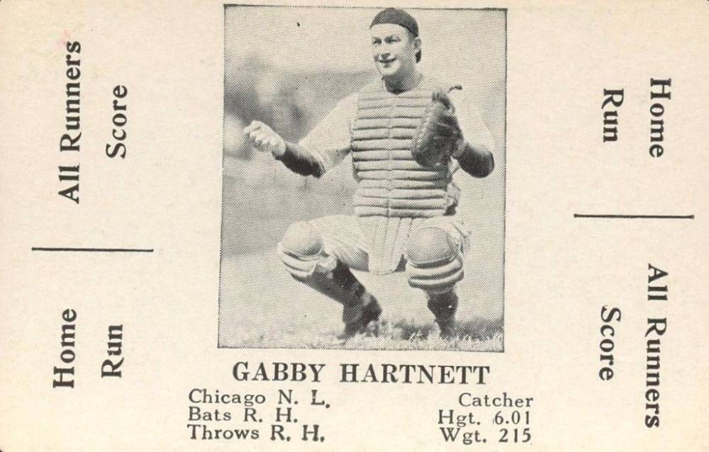 1936 S & S Game Gabby Hartnett # Baseball Card