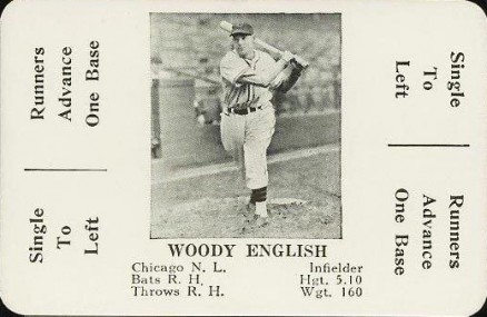 1936 S & S Game Woody English # Baseball Card