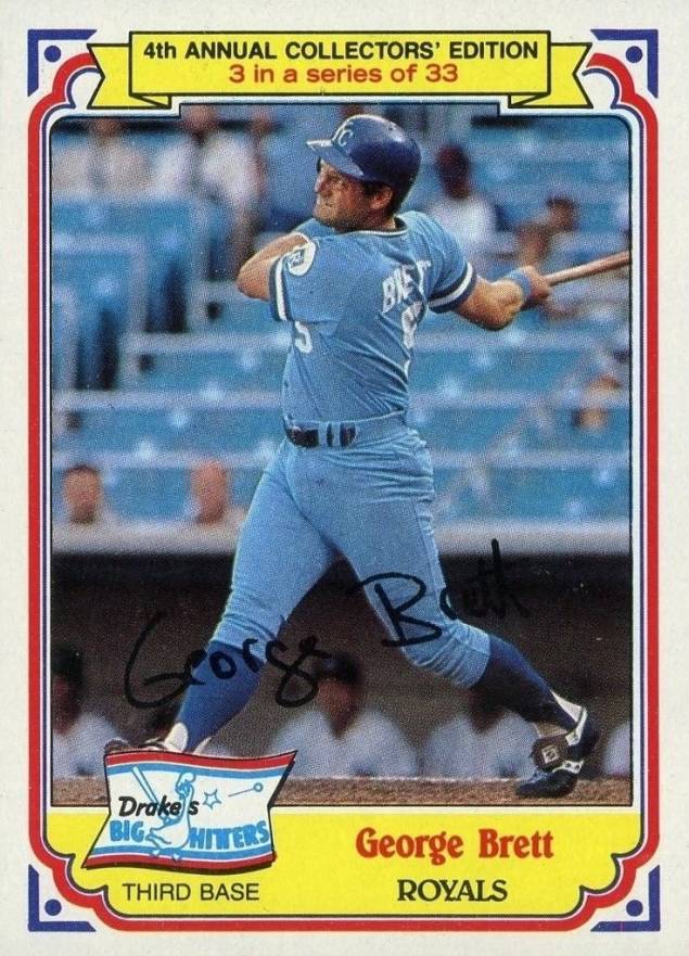 1984 Drake's George Brett #3 Baseball Card