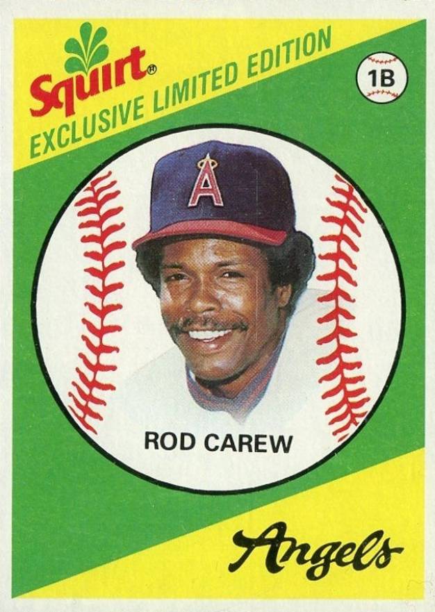 1981 Squirt Rod Carew #9 Baseball Card