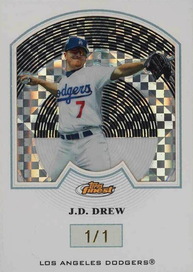 2005 Finest J.D. Drew #23 Baseball Card