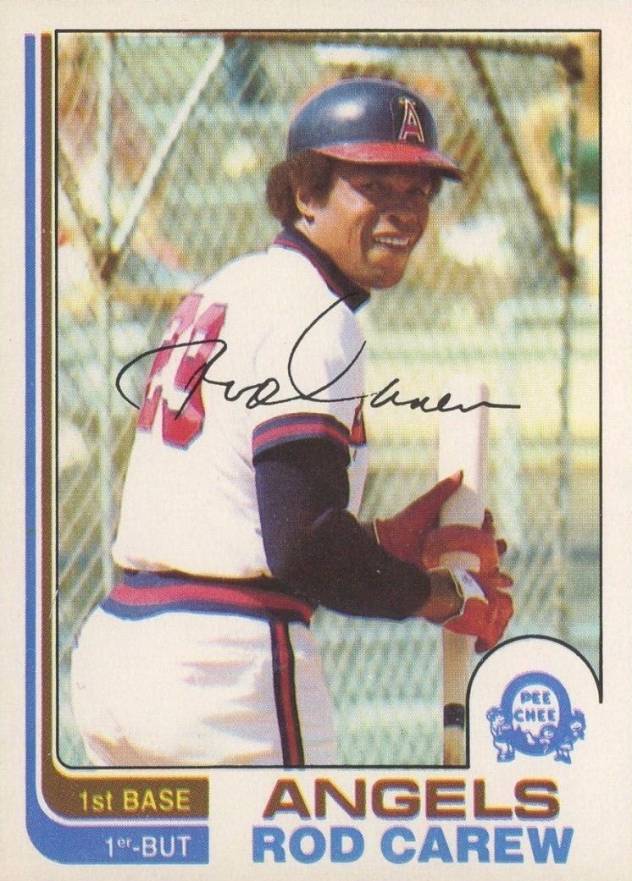 1982 O-Pee-Chee Rod Carew #187 Baseball Card