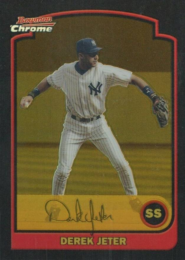 2003 Bowman Chrome Gold Derek Jeter #2 Baseball Card