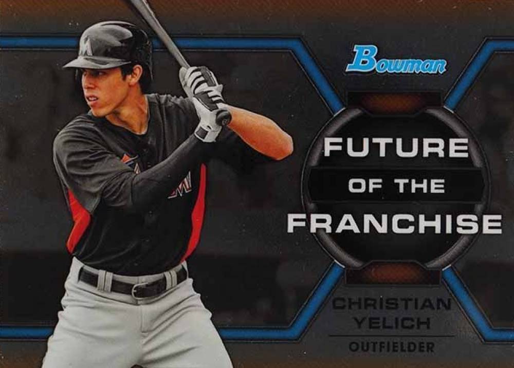 2013 Bowman Draft Picks & Prospects Future of the Franchise Mini Christian Yelich #FF-CY Baseball Card