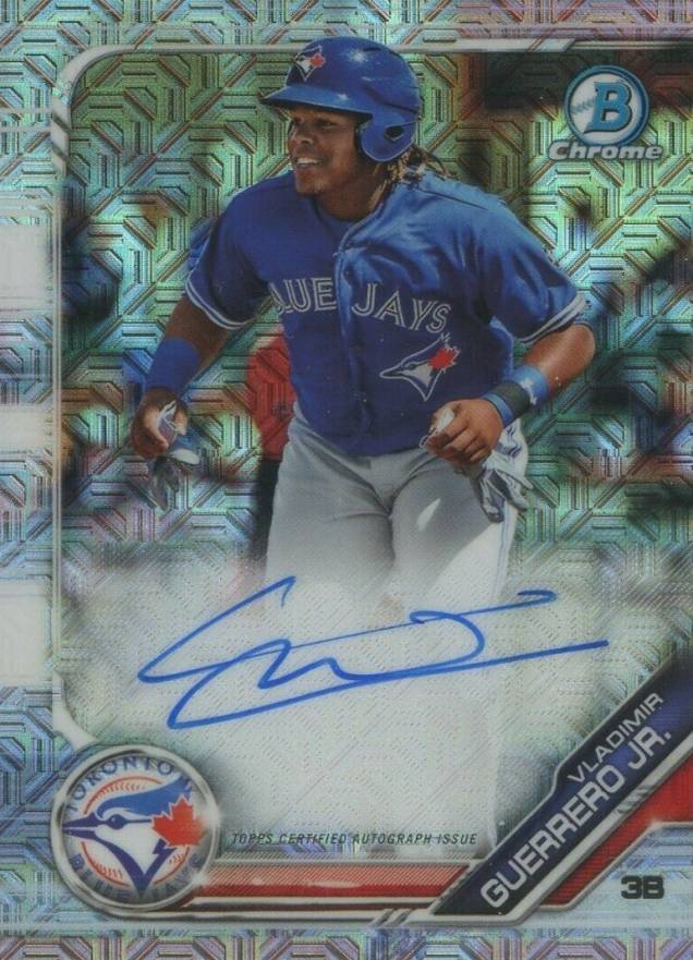 2019 Bowman Mega Box Chrome Mega Autographs Vladimir Guerrero Jr. #VGJ Baseball Card