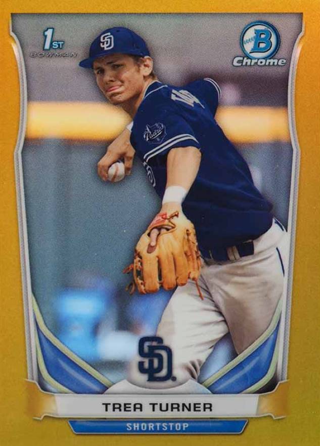 2014 Bowman Draft Picks Trea Turner #CDP10 Baseball Card