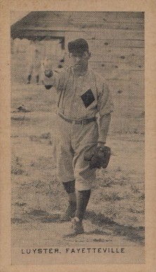 1910 Contentnea Black & White Photo Series Luyster # Baseball Card