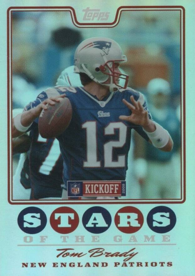 2008 Topps Kickoff Stars Of The Game Tom Brady #SG-TB Football Card