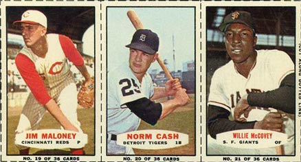 1964 Bazooka Panel Maloney/Cash/McCovey # Baseball Card