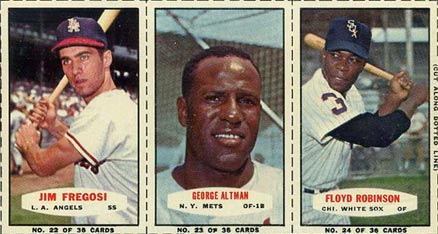 1964 Bazooka Panel Fregosi/Altman/Robinson # Baseball Card