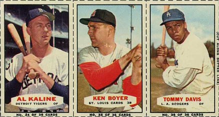 1964 Bazooka Panel Kaline/Boyer/Davis # Baseball Card