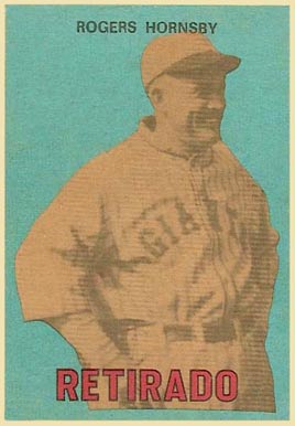 1967 Venezuela Topps Rogers Hornsby #142 Baseball Card