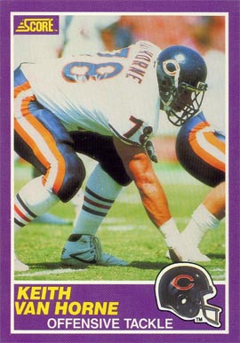 1989 Score Supplemental Keith Van Horne #405S Football Card