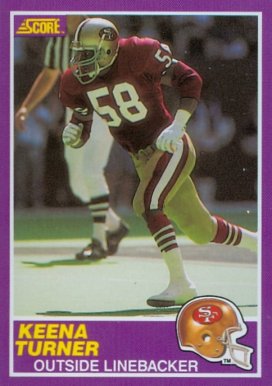 1989 Score Supplemental Keena Turner #354S Football Card