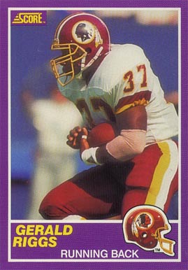 1989 Score Supplemental Gerald Riggs #357S Football Card