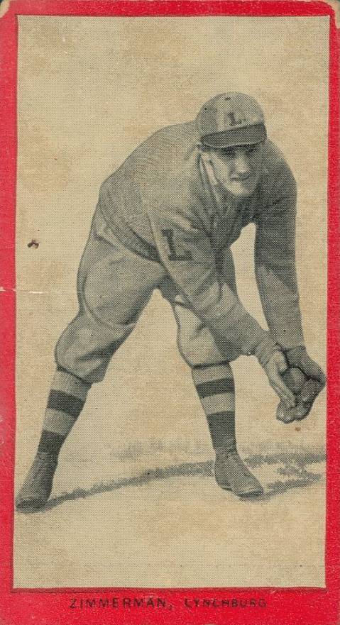 1910 Old Mill Series 2 (Virginia League) Zimmerman # Baseball Card