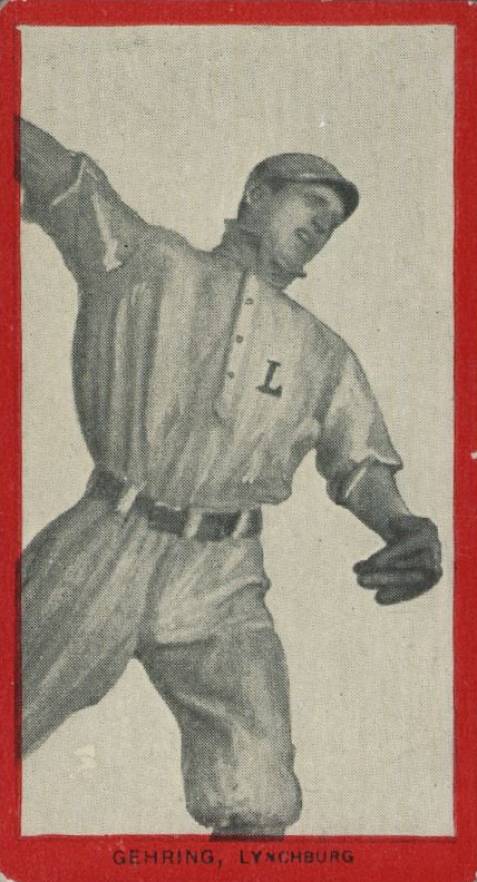 1910 Old Mill Series 2 (Virginia League) Gehring # Baseball Card