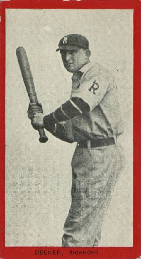 1910 Old Mill Series 2 (Virginia League) Decker # Baseball Card