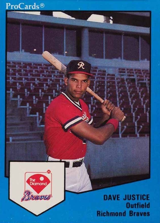 1989 Procards Dave Justice #838 Baseball Card