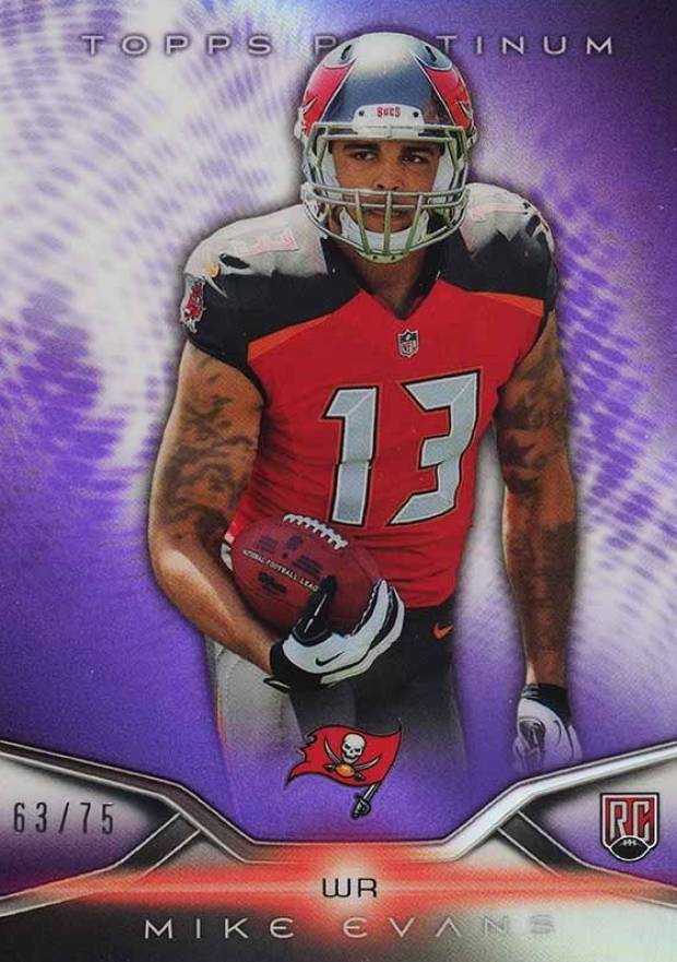 2014 Topps Platinum Mike Evans #150 Football Card